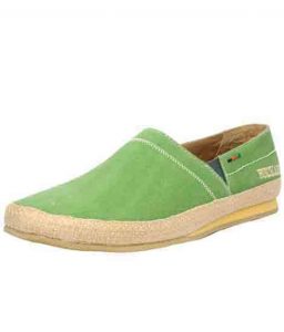 Urbano Green Leather Casual Shoes