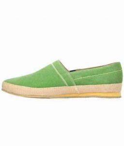 Urbano Green Leather Casual Shoes