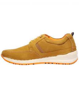 Victoro Tan Leather Casual Shoes