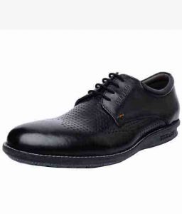 Paulo Black Leather Casual Shoes