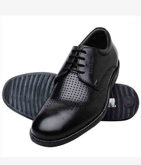 Paulo Black Leather Formal Shoes
