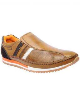 Nestor Brown Leather Casual Shoes