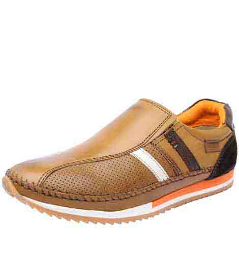 Nestor Brown Leather Casual Shoes