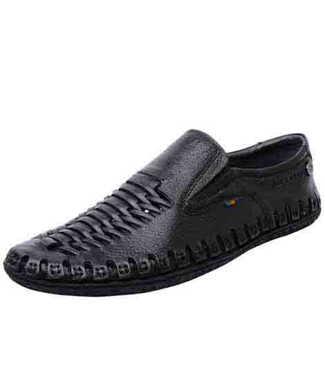 Finn Black Leather Casual Shoes