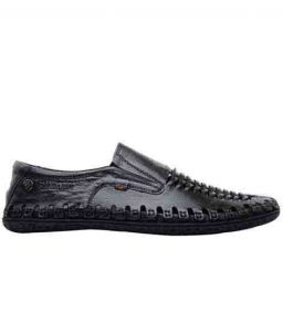 Finn Black Leather Casual Shoes