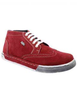 Ortega Maroon Pu Casual Shoes