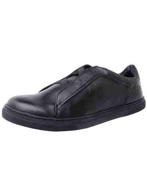 Logan Black Pu Casual Shoes