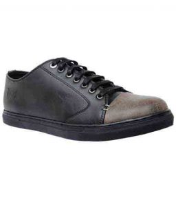 Norris Black Pu Casual Shoes