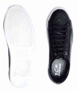 Hollis Black Fabric Casual Shoes