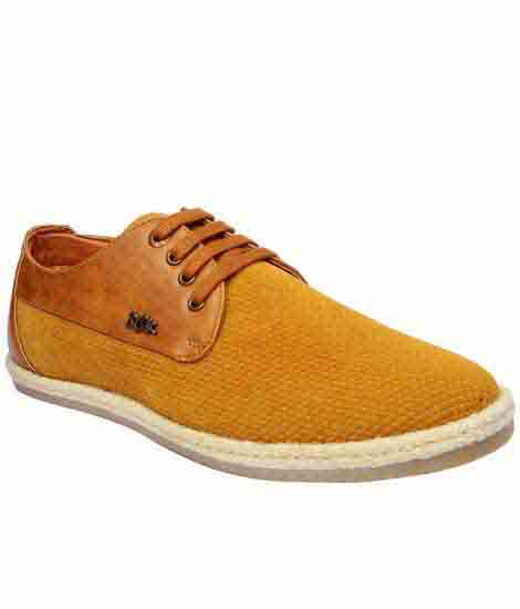 Sanchez Tan Fabric Casual Shoes