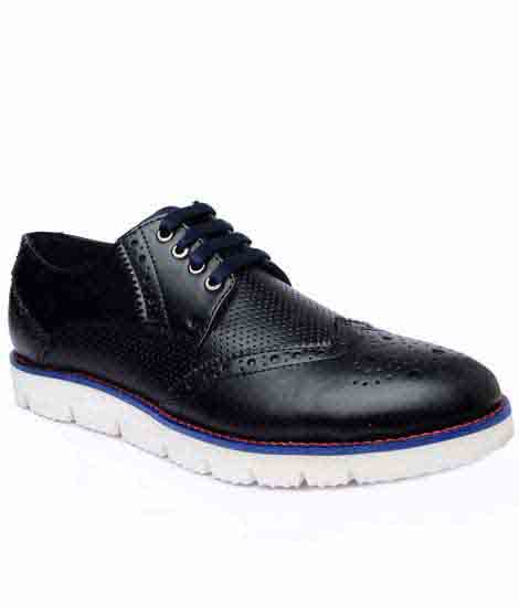 Payton Black Fabric Casual Shoes