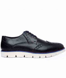 Payton Black Fabric Casual Shoes