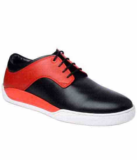 Oliver Black Fabric Casual Shoes