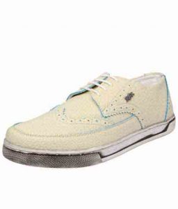 Jeffrey White Fabric Casual Shoes