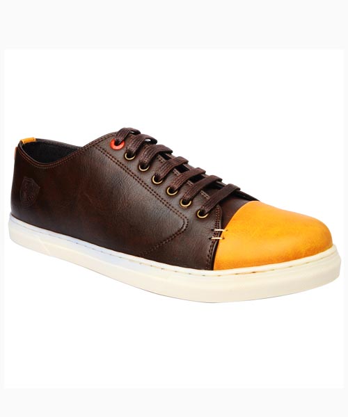 Norris Coffee Fabric Casual Shoes