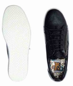 Octavio Black Fabric Casual Shoes