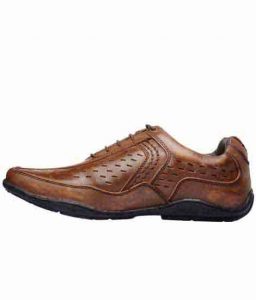 Cidro Brown Leather Casual Shoes