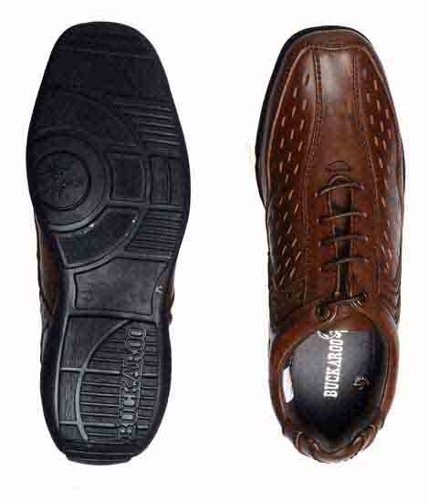 Cidro Brown Leather Casual Shoes