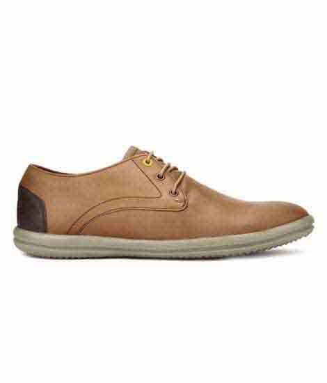 Bravo Tan Leather Casual Shoes