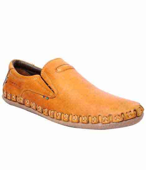 New Rey Tan Leather Casual Shoes
