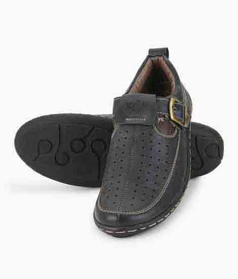 Camilo Black Leather Casual Shoes