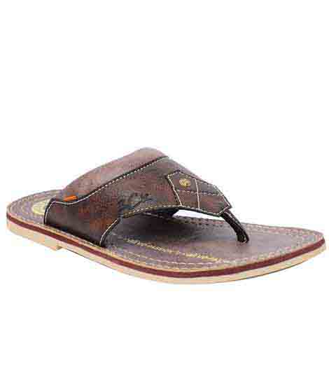 Garett Brown Leather Casual Sandal