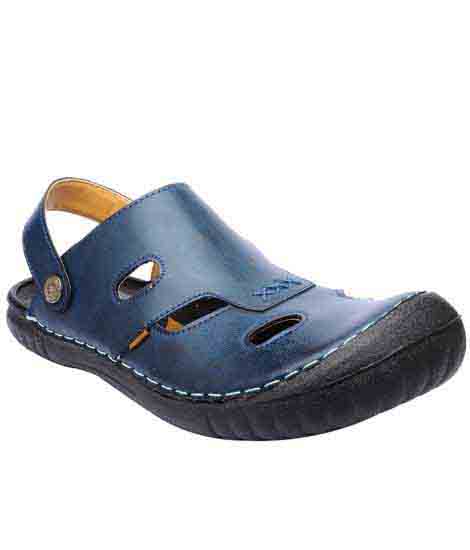 Maddox Blue Leather Casual Floater