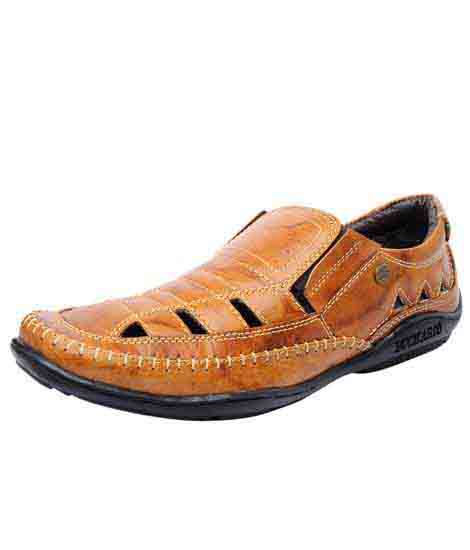 Duarte Tan Leather Casual Shoes