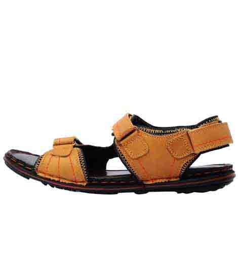 Kyson Tan Leather Casual Sandal
