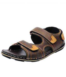 Kyson Olive Leather Casual Sandal