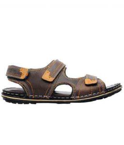 Kyson Olive Leather Casual Sandal