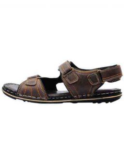 Kyson Olive Leather Casual Sandal