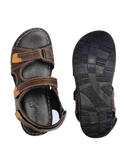 Kyson Olive Leather Casual Sandal