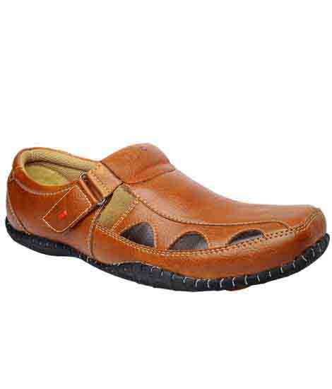 Rebecon Tan Leather Casual Shoes