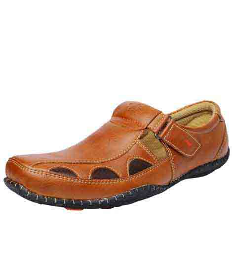 Rebecon Tan Leather Casual Shoes