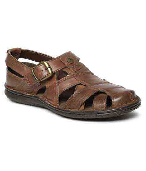 Blaze Tan Leather Casual Sandals