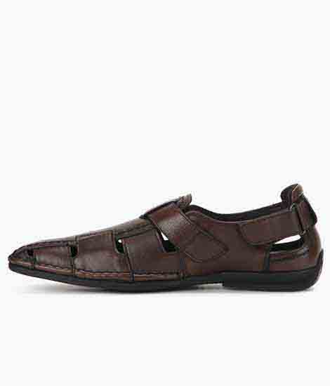 New Fisher Brown Leather Casual Shoes