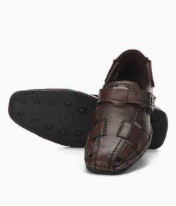 New Fisher Brown Leather Casual Shoes