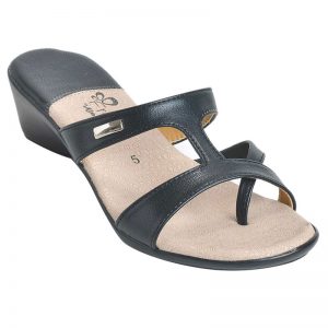 Freya Women's Classy Sandal Slippers - Black