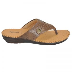 Ajanta Women's Classy Sandal Slippers - Brown