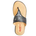 Ajanta Women's Classy Sandal Slippers - Black