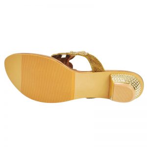 Freya Women's Classy Sandal Slippers - Gold