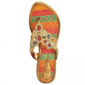 Freya Women's Classy Sandal Slippers - Gold