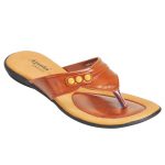 Ajanta Women's Classy Sandal Slippers - Brown