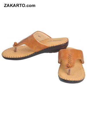 Ajanta Women's Classy Sandal Slippers - Brown