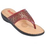 Ajanta Women's Classy Sandal Slippers - Maroon