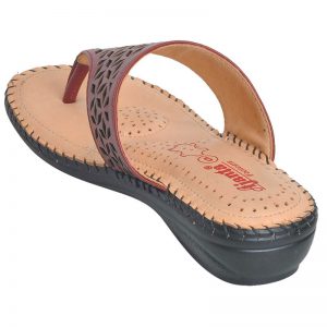 Ajanta Women's Classy Sandal Slippers - Maroon