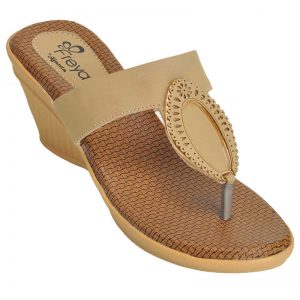 Freya Women's Classy Sandal Slippers - Brown & Beige