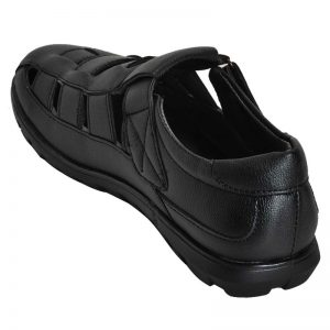 Ajanta Men's Casual Office Sandals - Black