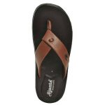 Ajanta Men's Classy Sandal Slipper - Black & Tan